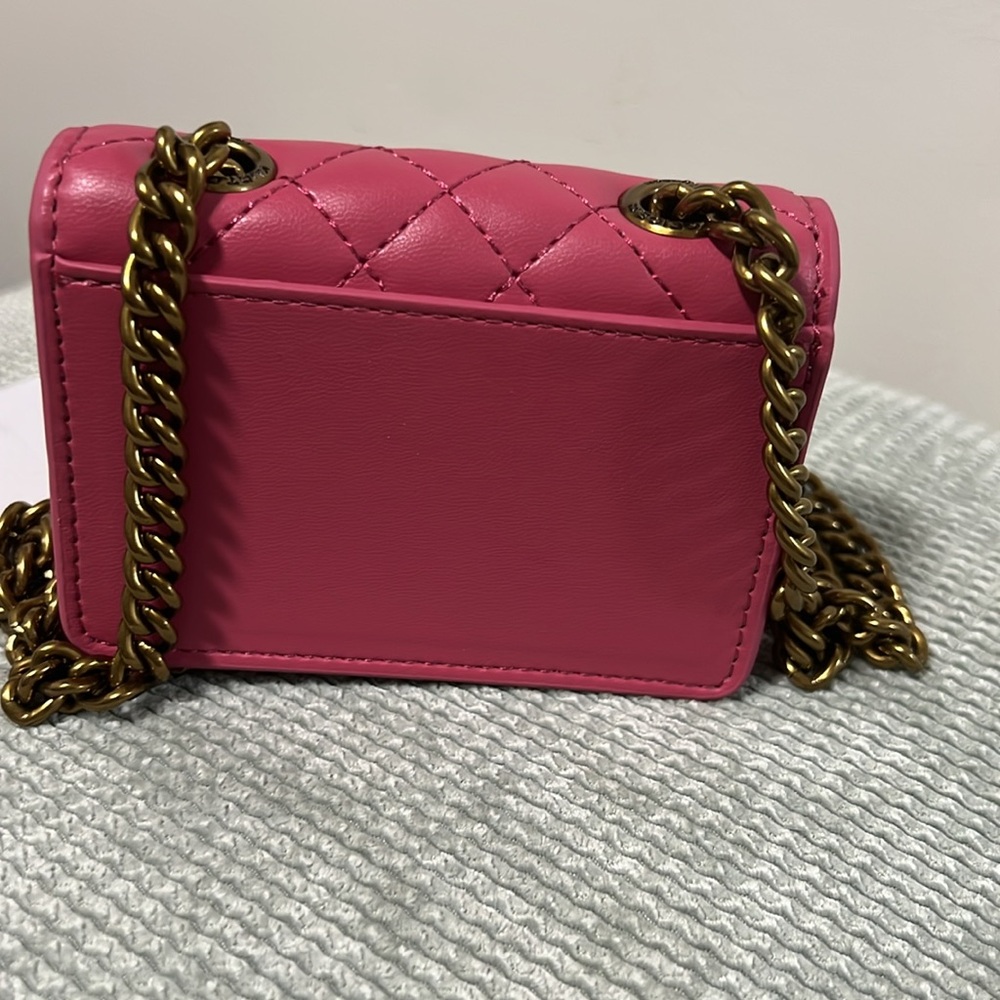 New Kurt Geiger Micro Brixton Pink Quilted Chain Crossbody Bag — Price Is Firm - Picture 3 of 3